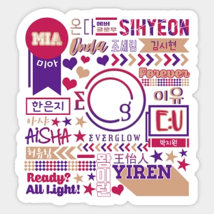 EVERGLOW Collage Sticker